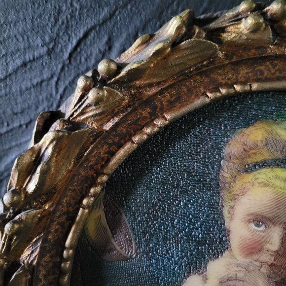 Vintage Artinini Etched Engraving in Gilded Frame, Innocence, by Artini Art Inc - Picture 4 of 6